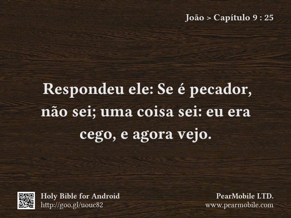 João, Capítulo 9:25